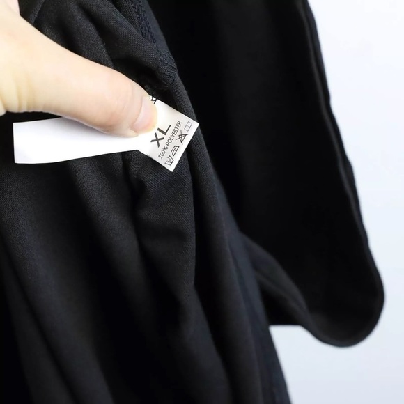 NWOT Shein black midi dress XL minimalist comfy cozy loose resortwear coastal - Picture 8 of 8